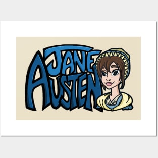 Jane Austen Drawing Posters and Art